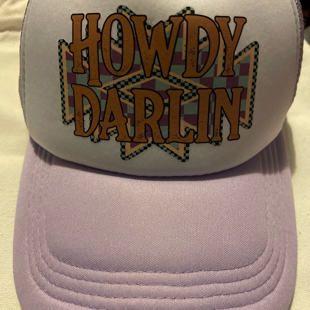 Purple 'Howdy Darlin' Trucker Hat